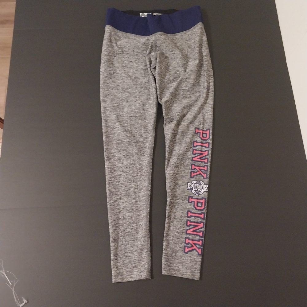 Victoria's Secret PINK Gray and Navy Leggings